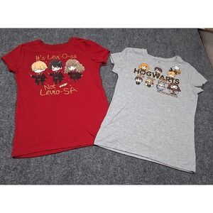 Two Harry Potter Girls Size XL 14/16 Short Sleeve T Shirt‎ 1.Red 2.Gray